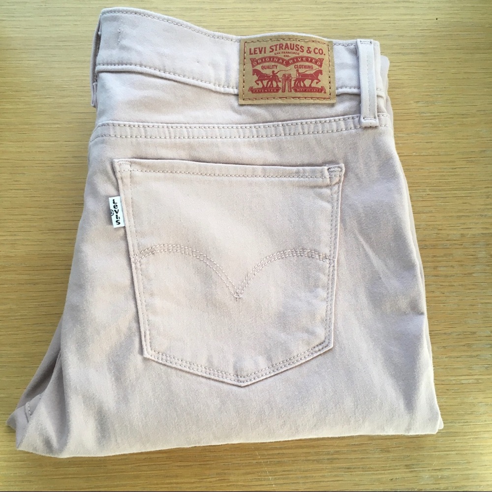 Levi’s Blush Pink 710 Super Skinny Stretch Jeans